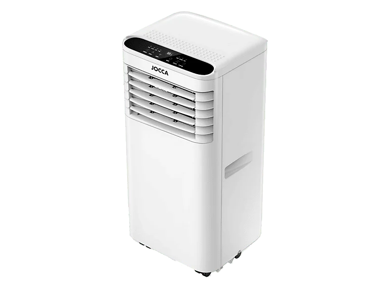 Aire acondicionado portátil - Jocca 7000 BTU, BTU/h, 2 velocidades, 16 m², 65 dB(A), Blanco
