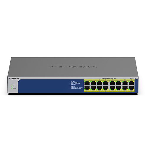 NETGEAR GS516PP No administrado Gigabit Ethernet GS516PP-100EUS
