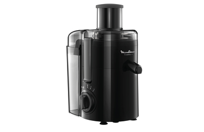 Licuadora - Moulinex Frutelia + JU3708, 350 W, 2 velocidades, 0.95 L, Filtro acero inoxidable, piezas extraíbles, Negro