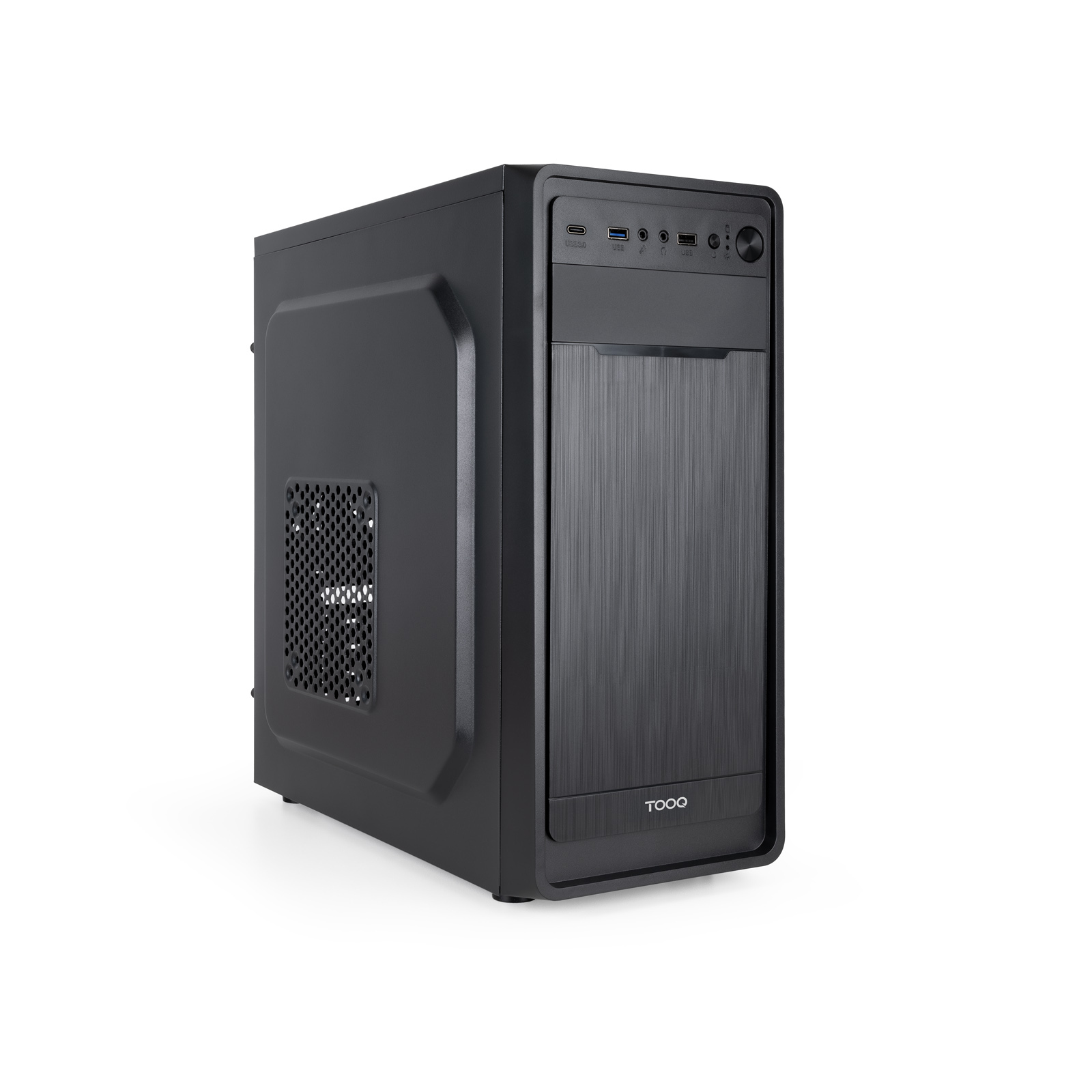 TOOQ Caja Semitorre ATX “PRISMA ULTRA” Negra Negro Incluye Fuente