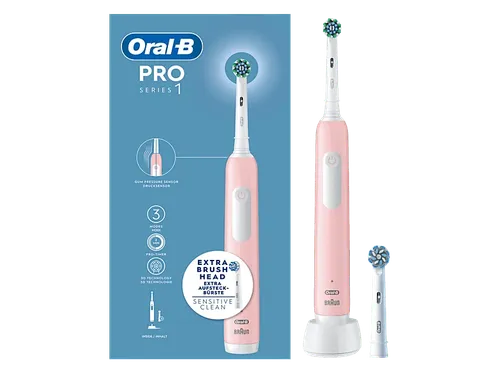 Cepillo eléctrico - Oral-B Pro Series 1, 3 Modos, Tecnología 3D, Diseñado Por Braun, Rosa