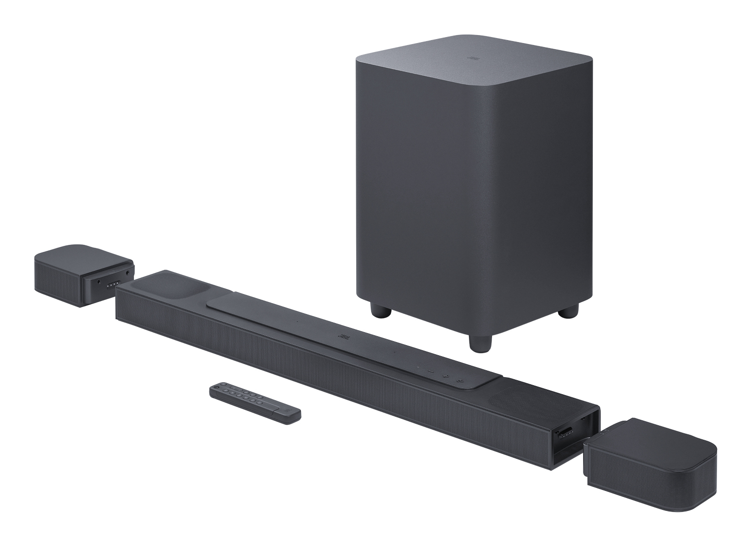 Barra de sonido - JBL Bar 800, Bluetooth, Subwoofer inalámbrico, 720 W, Altavoces envolventes desmontables, Wifi integrado, Canales 5.1.2, Negro