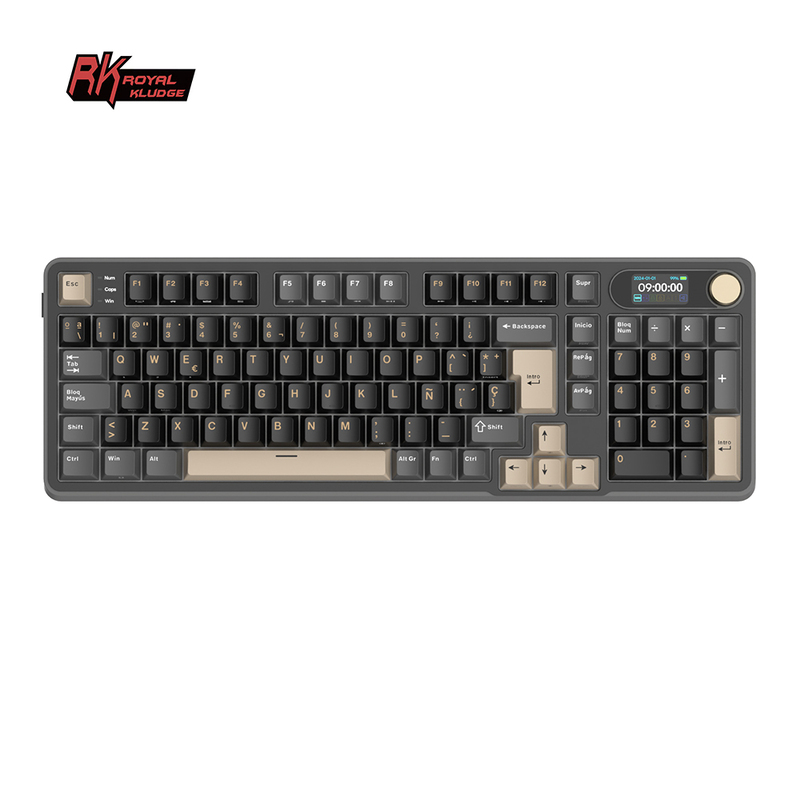 Royal Kludge RKS98 ISO-ES Tri Mode RGB Switch Chartreuse Phantom