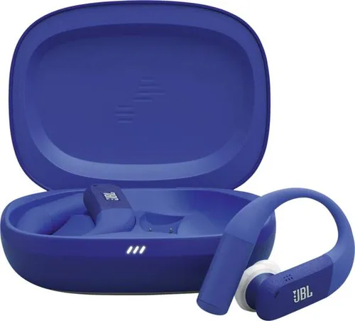 Auriculares deportivos - JBL Endurance Peak 4, Intraurales, Bluetooth, 48h Autonomía, 6 Micrófonos, Cancelación de Ruido Adaptativa, Azul