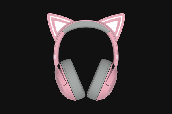 AURICULARES GAMING RAZER KRAKEN KITTY BLUETOOTH V2 QUARTZ | INALAMBRICOS | RGB | ROSA