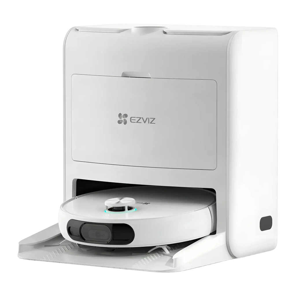 Robot aspirador EZVIZ RS2 Blanco LiDAR D-ToF Friegasuelos Autovaciado 4000Pa