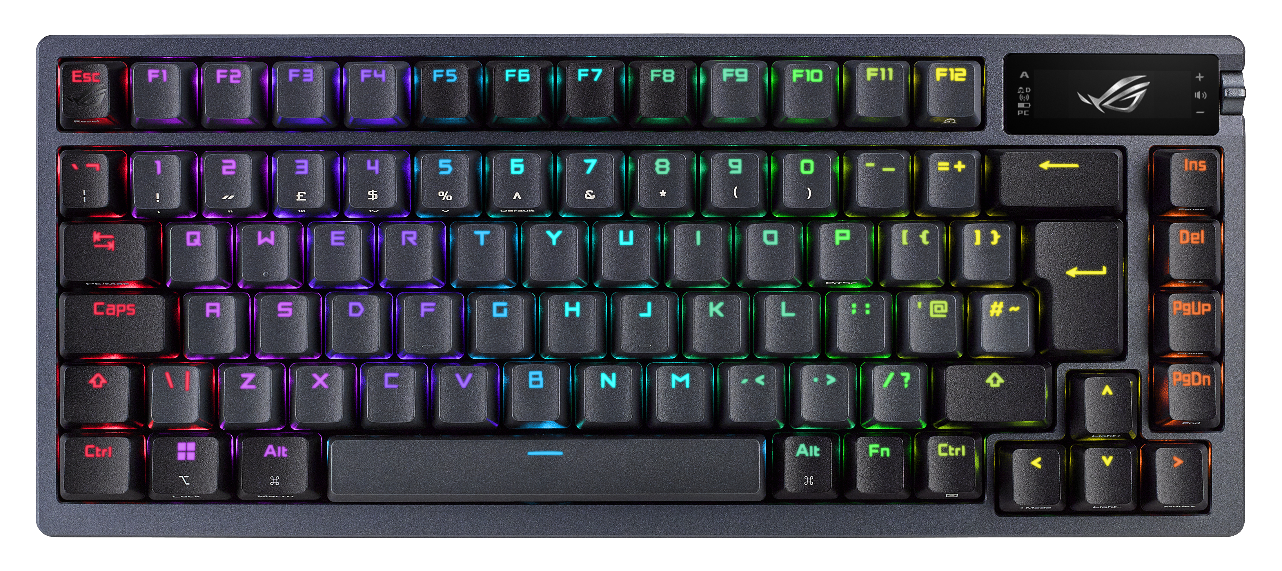 Teclado Gaming ASUS ROG Azoth Inalámbrico RGB AZERTY Rojo/Negro