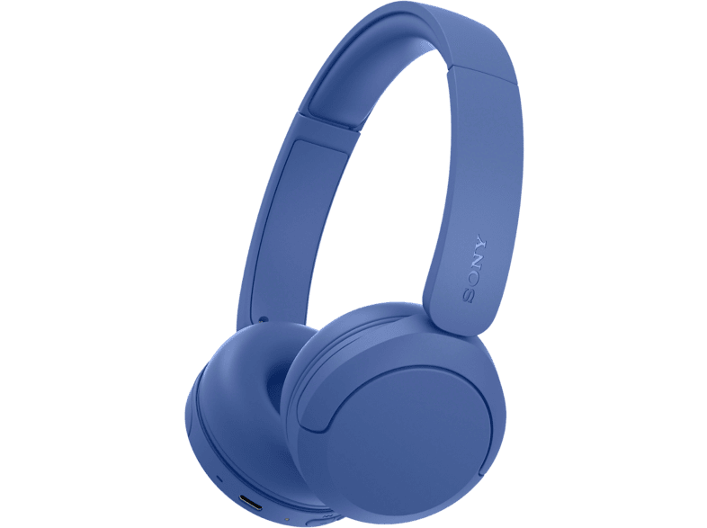 Auriculares inalámbricos - Sony WH-CH535L, Bluetooth 6.0, 55 h batería, Carga rápida, 360 Reality Audio, Conexión multipunto, Diadema, Azul