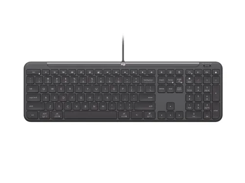 Logitech Signature Slim Wired K620 For Business Alámbrico USB-C Grafito