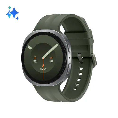 Smartwatch - Samsung Galaxy Watch9 BT 44 mm, 1.5", Qualcomm SW6100​, 32 GB, 2 GB RAM, 445 mAH, Wear OS, Plata
