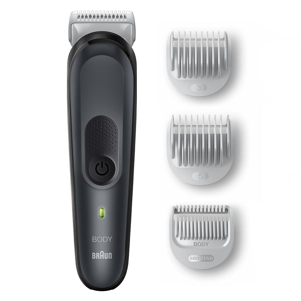 AFEITADORA CORPORAL BRAUN BG3350 INALAMBRICA CORTE 0.5-5mm 3 PEINES FIJOS RECARGABLE