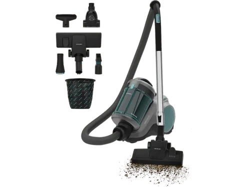 Aspirador con bolsa - Cecotec Conga Rockstar Cyclonic Powerbag Max, 900 W, 175 AW, 20 kPa, Depósito de 2 L y opción o sin bolsa, Multicolor