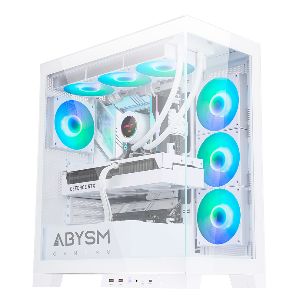 Caja ABYSM Danube Sava H500 White RGB Transparente, Blanco