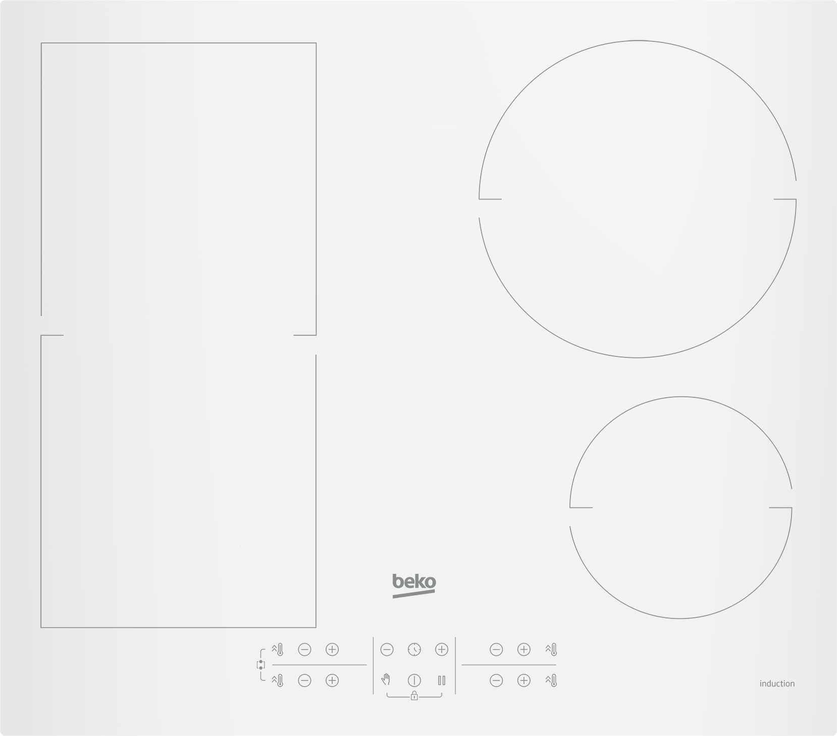 VITROCERAMICA INDUCCION BEKO HII64200FMTW FLEX ANCHO 60 CM