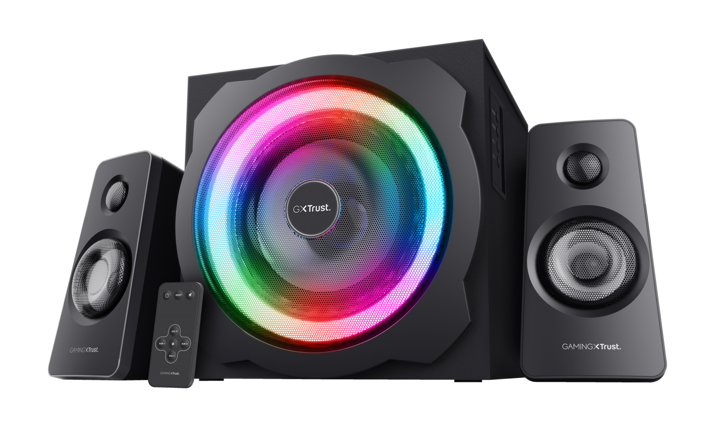 Sistema de Altavoces Trust GXT 629 Tytan RGB 2.1 Subwoofer 30W 60W RMS Jack 3,5mm