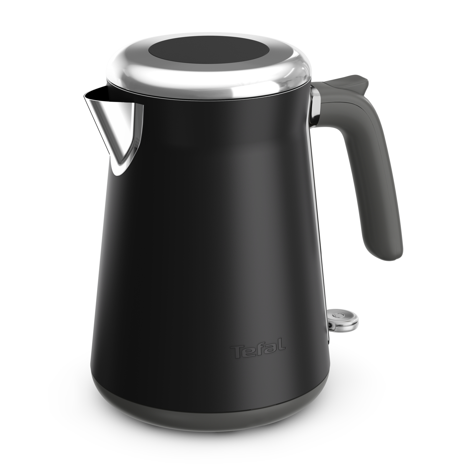 Tefal Collection, Hervidor de Agua de Acero Inoxidable, 2400 W, Apagado Automático con Luz Indicadora, Indicador de una Taza, Negro