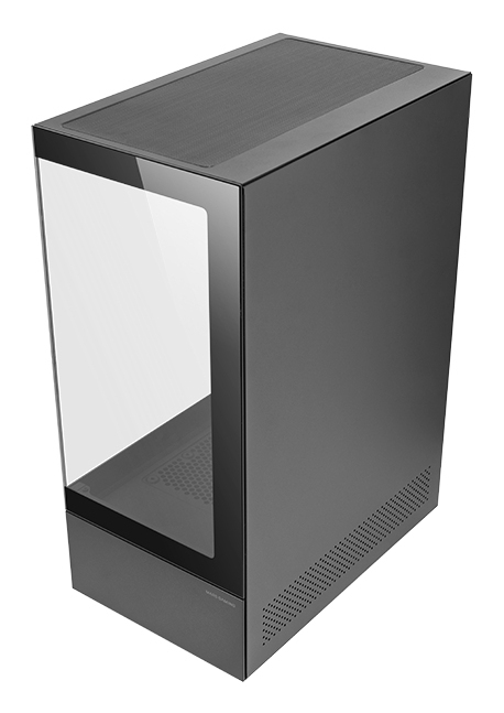 CAJA ATX SEMITORRE GAMING MARS GAMING MCXO DOBLE CRISTAL TEMPLADO ARGB GPU 328mm 1x3.5 3x2.5 NEGRO