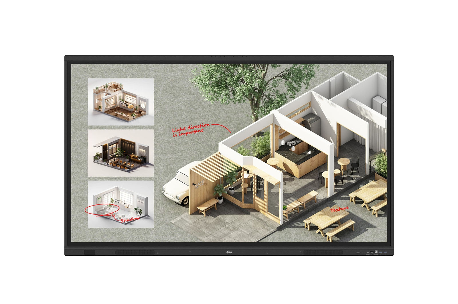 LG CreateBoard Standard pizarra blanca interactiva 165,1 cm 65TR3DQ-B