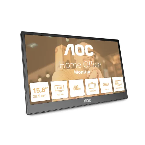 AOC 16T3EA monitor o TV portátil Negro 39,6 cm (15.6") 1920 x 16T3EA