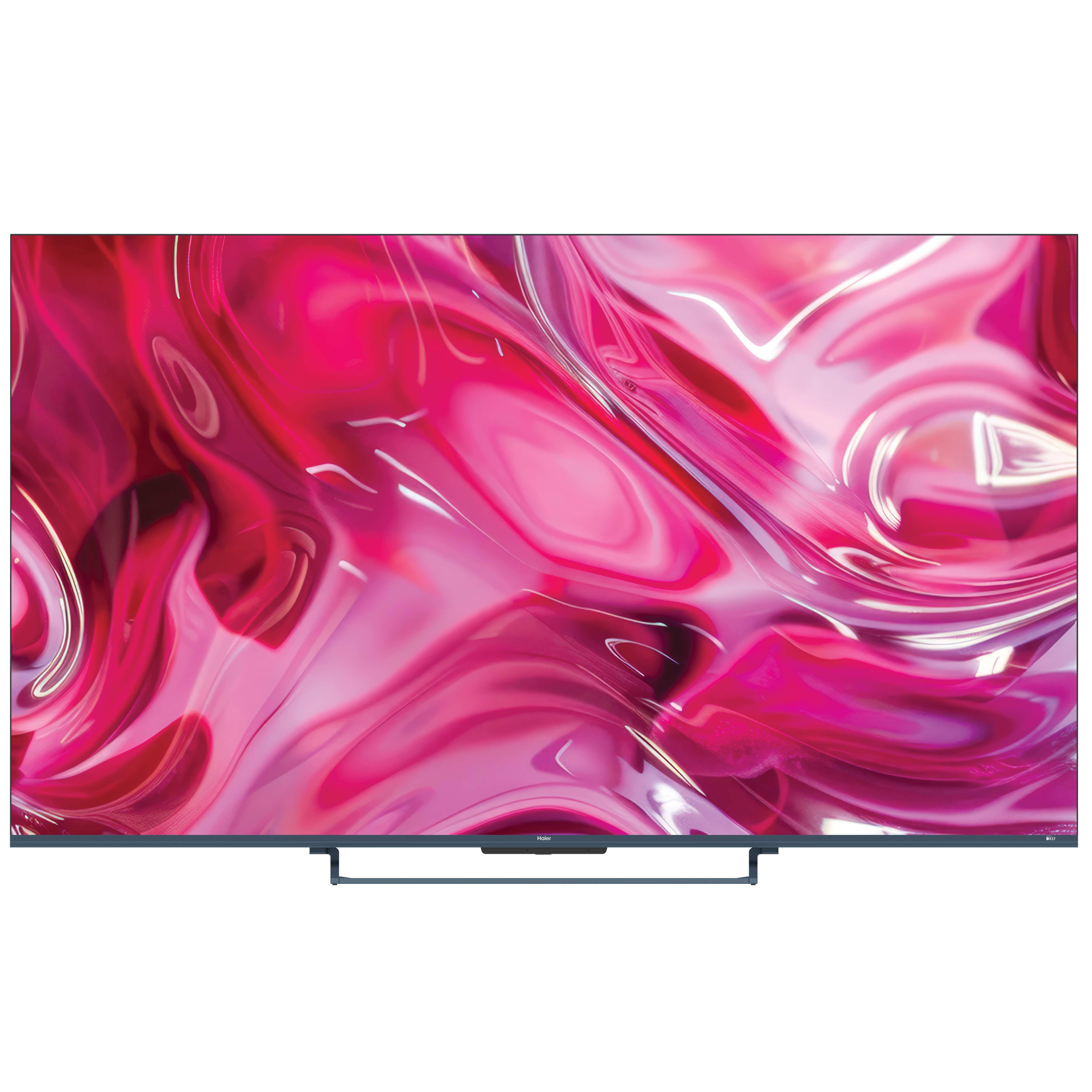 TV QLED 55" - Haier S90 Series H55S90GUX, 4K HDR10+, Google TV, Dolby Atmos, Sonido KEF, Gaming 144Hz, Negro