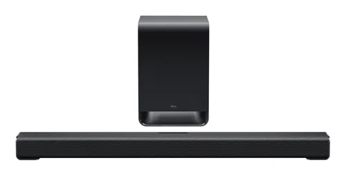 Barra de sonido - TCL S60K, Bluetooth, Subwoofer inalámbrico incluido, 340 W, 3.1 canales, Dolby Atmos, DTS:X, Dark Titanium