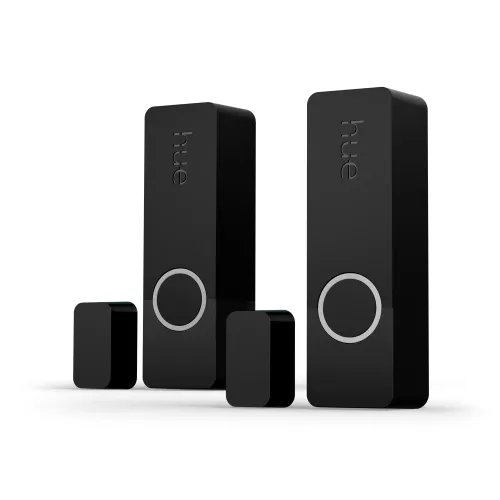 Philips - Pack de 2 Sensores de contacto de seguridad Philips Hue negro.
