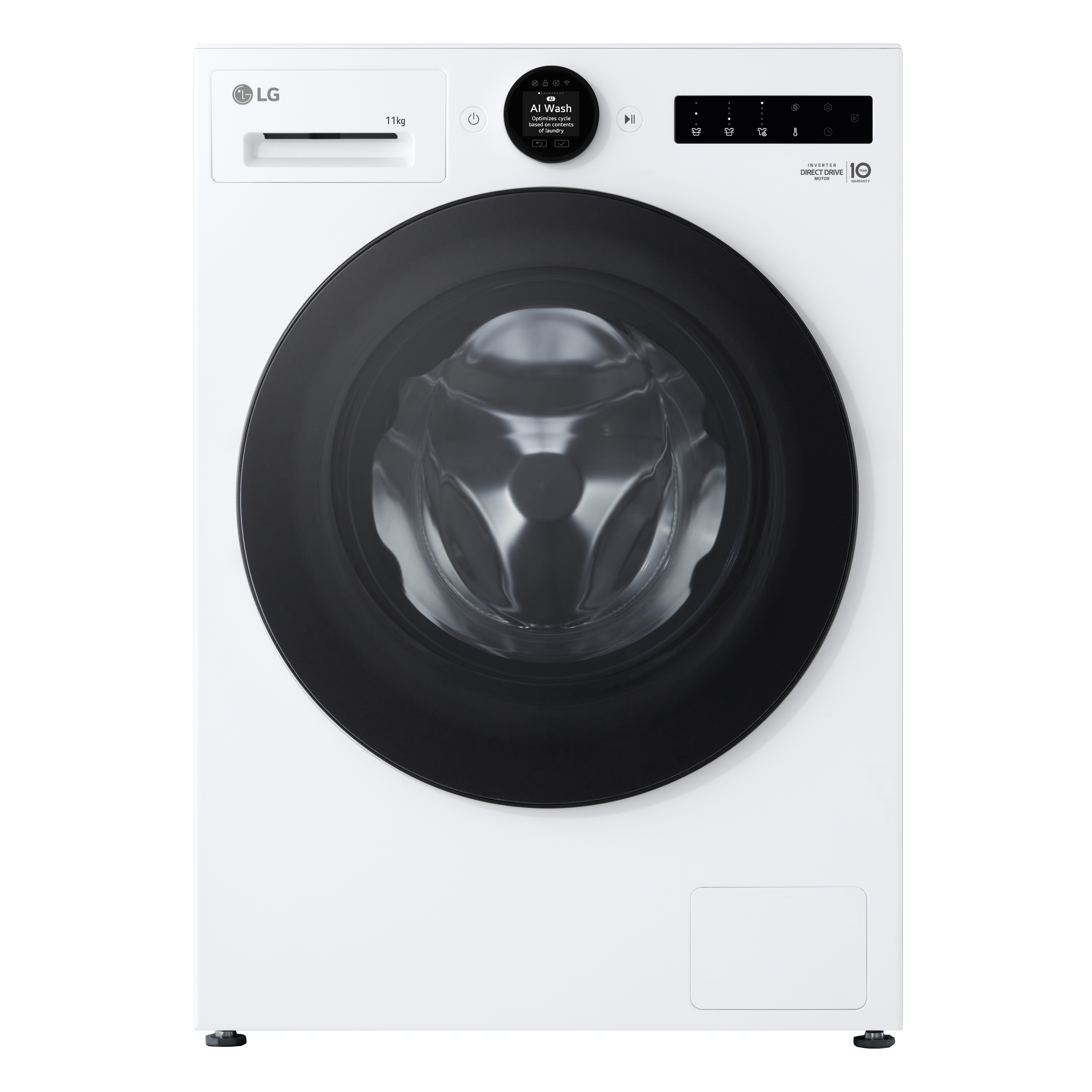 Lavadora Inteligente | LG F4X7011TLB, AI Direct Drive, TurboWash 360º, Selector LCD, 11kg, 1400rpm, Serie 700, Un 40% más eficiente que A, Blanca - F4X7011TLB | LG ES