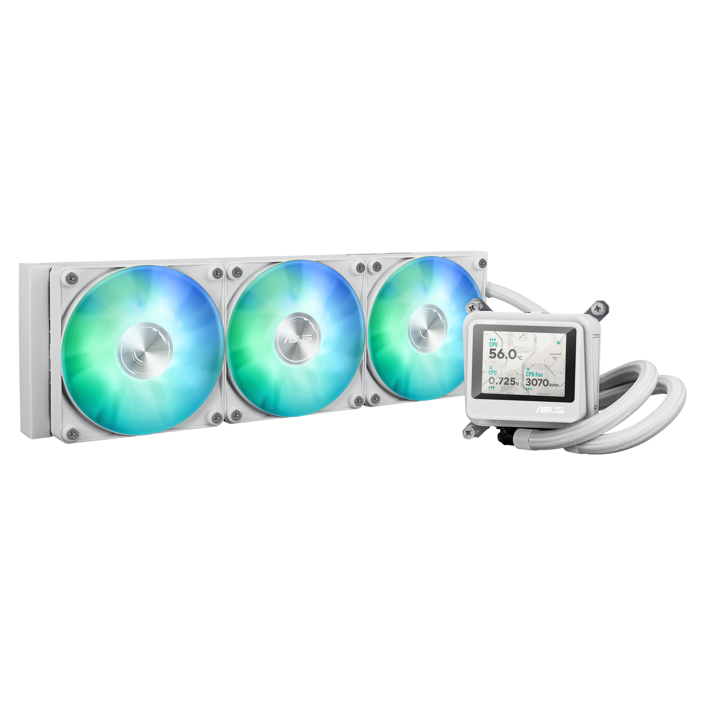 SISTEMA DE REFRIGERACION LIQUIDA ASUS PARA CPU MAX GAMING LC 360 ARGB LCD WHITE (WHITE BOX)