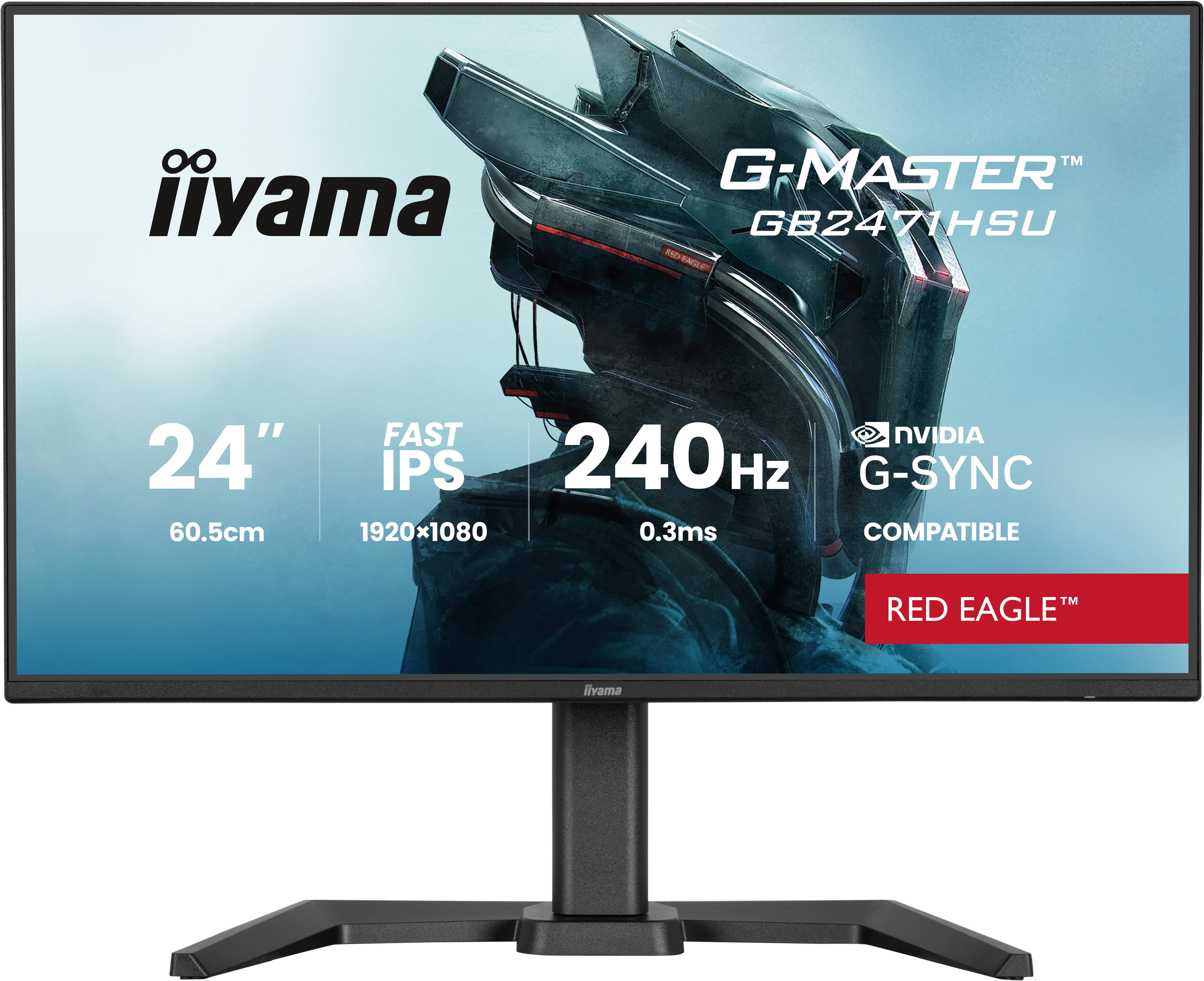 iiyama GB2471HSU-B1 Monitor Gaming G-Master 23,8" IPS FHD GB2471HSU-B1