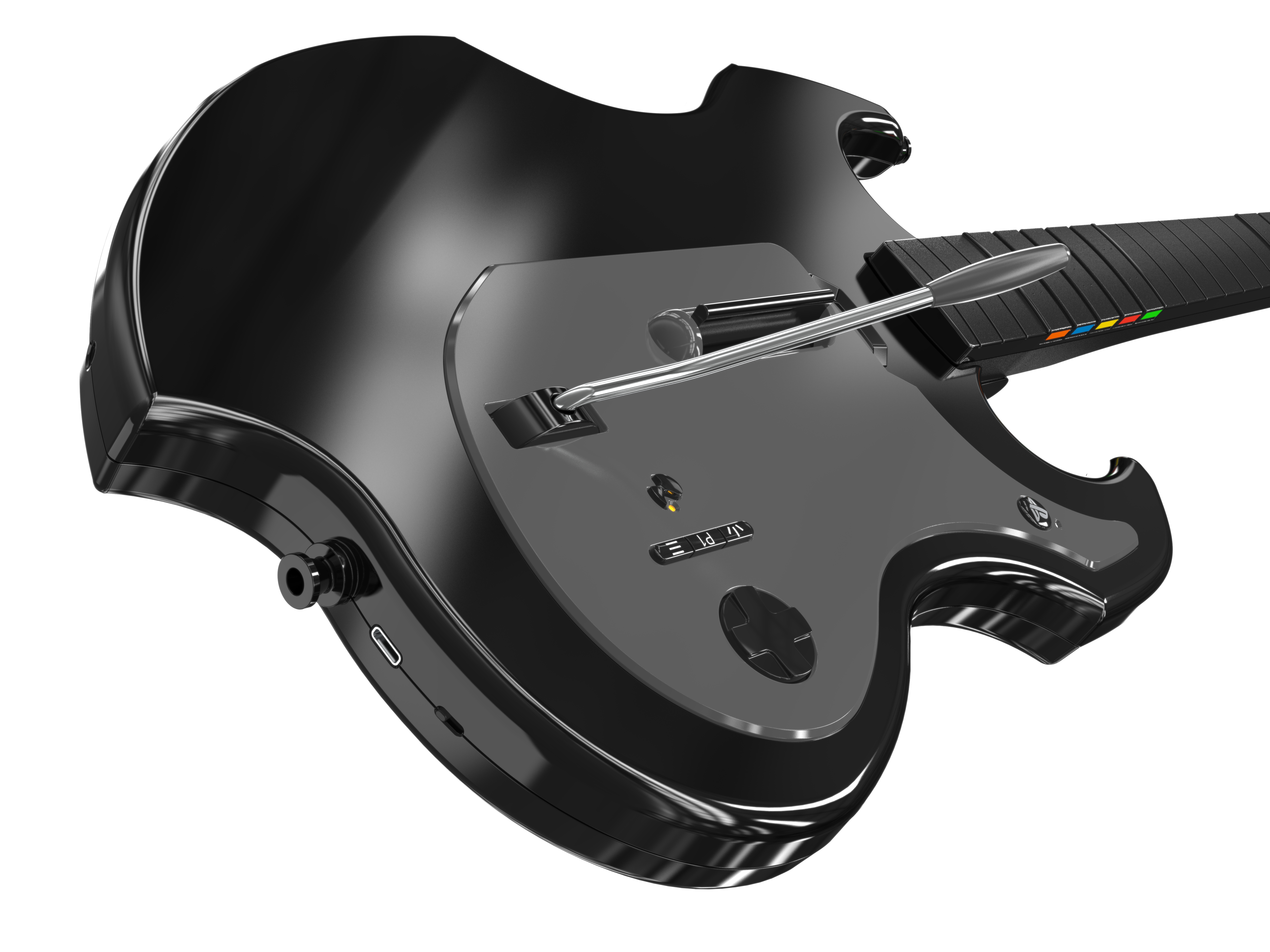 Guitarra inalámbrica - Turtle Beach Rifftmaster, PS4 y PlayStation 5, Inalámbrica, Alcance de 9.14 m, 36h Autonomía, Negro