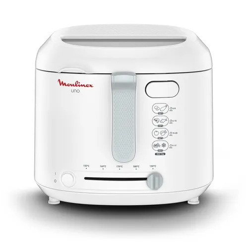 Moulinex Fry Uno, Freidora de aceite, Capacidad de 1 kg, Para 4 personas, Compacta, Fácil de guardar, Ventana de visualización