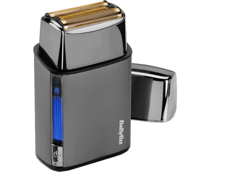 Afeitadora - Babyliss FS991DE, 120 min, Indicador nivel de carga, Resistente al agua, Carga rápida, Bloqueo viaje, Impermeable (IPX7), Negro/Gris
