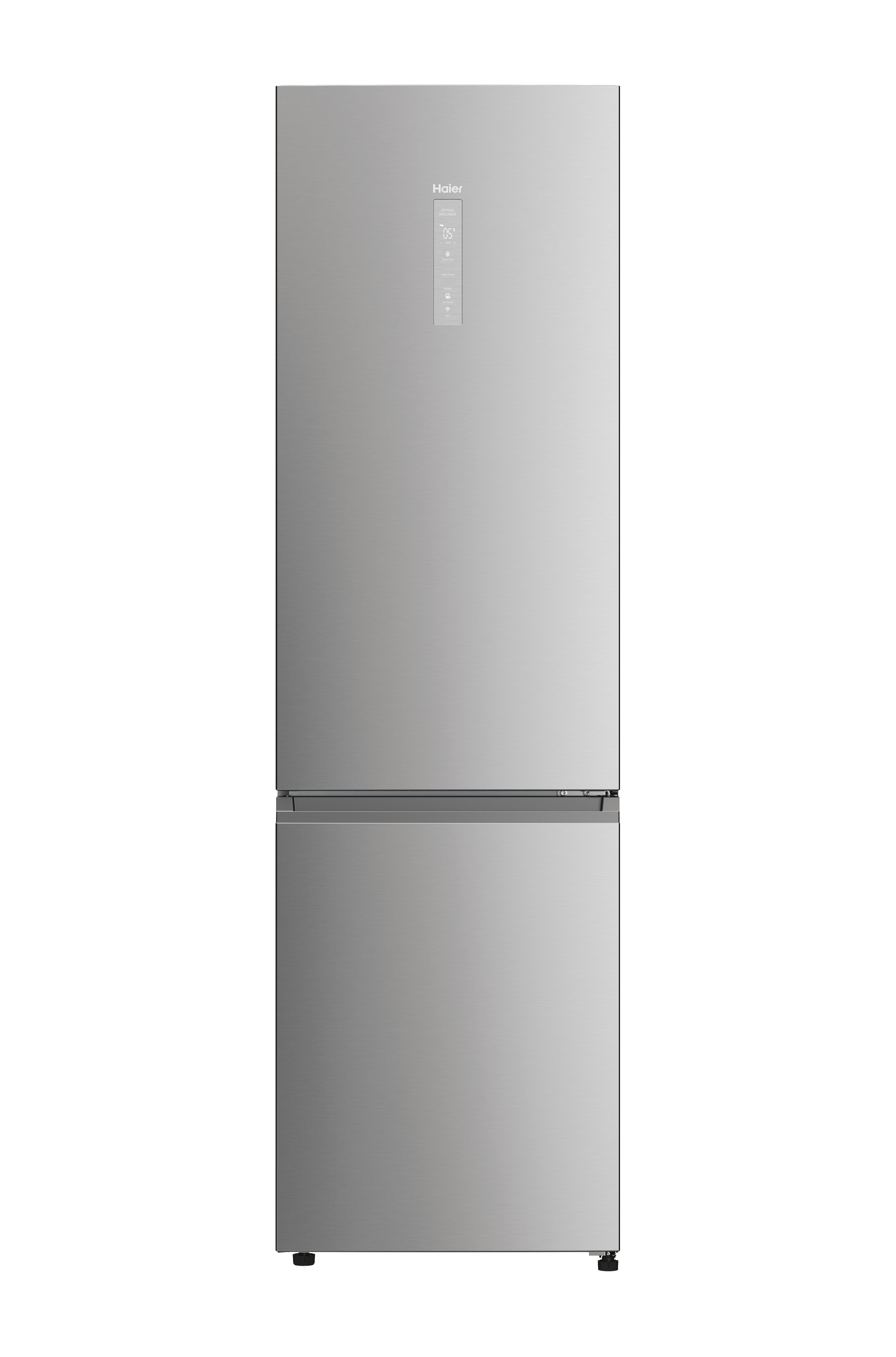 Frigorífico dos puertas - Haier Series 5 Pro HDPW5620CNPK, No Frost, 205 cm, 406 l, WiFi, My Zone, Inox