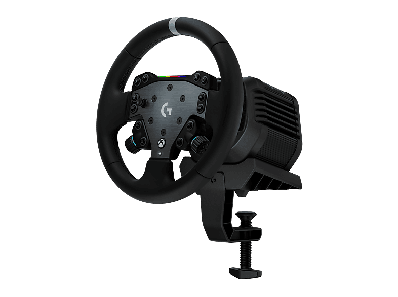 Volante - Logitech G RS50 System, Base accionamiento 8 N⋅m, RS Wheel Hub con 13 botones, Round 11″, Trueforce, Force Feedback, XBOX-PC, Negro
