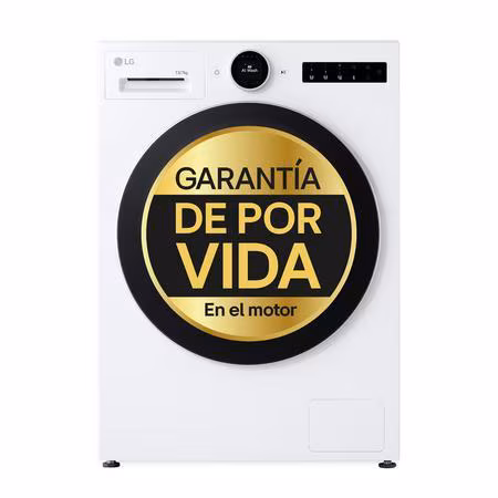 Lavasecadora Inteligente | LG W4X7537TLS, AI Direct Drive TM, TurboWash 360º,Selector LCD, Autodosificación, 13/7kg, 1400rpm, Serie 750, Un 30% más eficiente que A(lavado) /D(secado), Blanca - W4X7537TLS