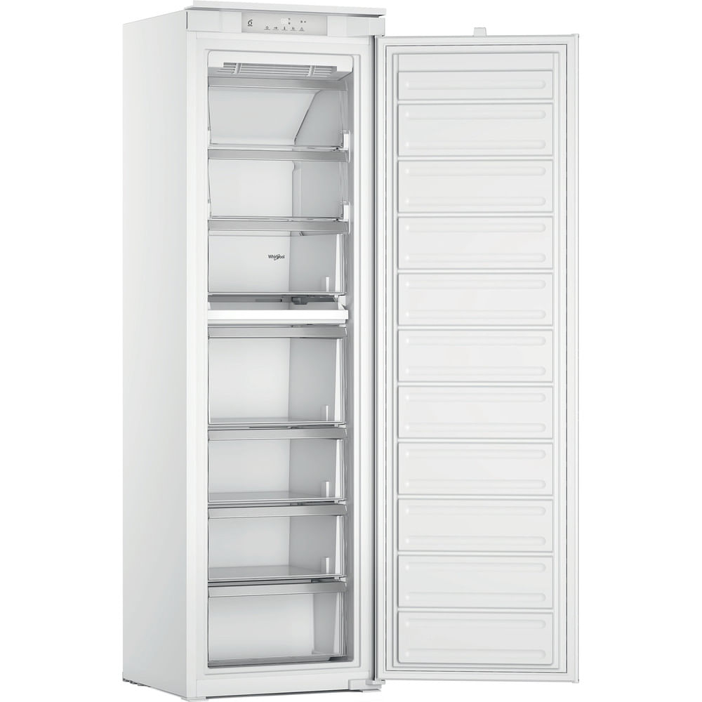 Congelador integrable - Whirlpool WHSD18F073C1, No Frost, Altura 177.1 cm 209 l, Tencología 6th Sense, Blanco