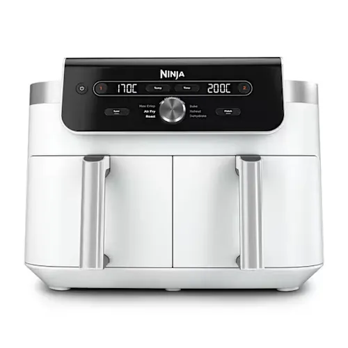 Freidora de aire doble Ninja (9,5 L), 6 funciones en Blanco | DZ901EUWH | de SharkNinja