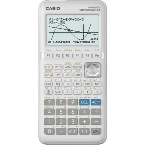 Casio - Calculadora Gráfica FX-9860GIII, Pantalla de Escritura Natural, Casio, Gris.