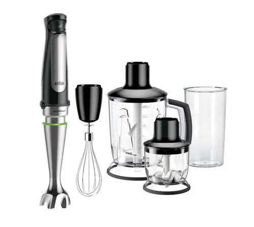 Braun MultiQuick 7 MQ 7045X 1000 W 1,2 L Negro, Acero inoxidable - Batidora de mano