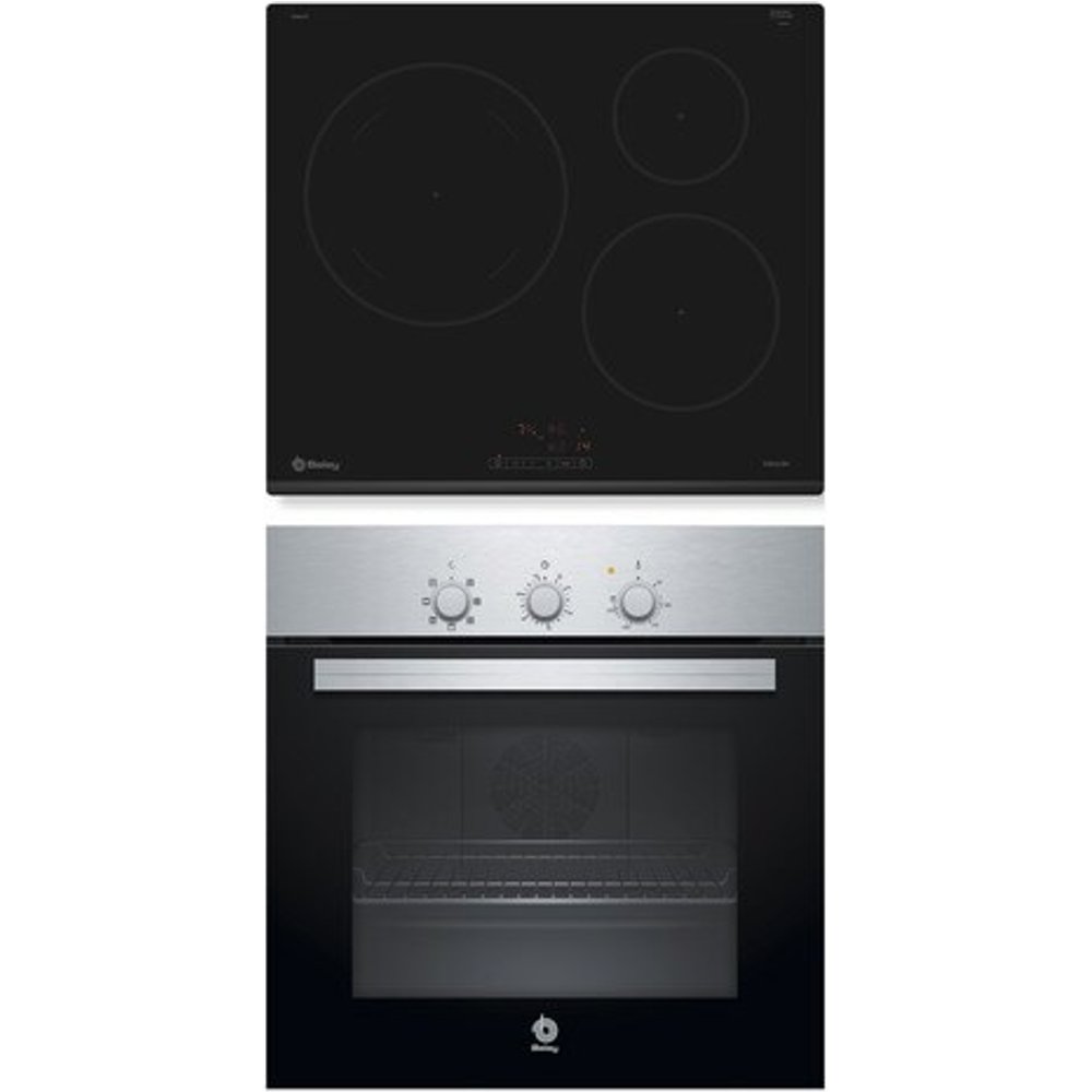 Balay - Conjunto de horno multifunción + Placa de inducción Balay - 3HI833XP.