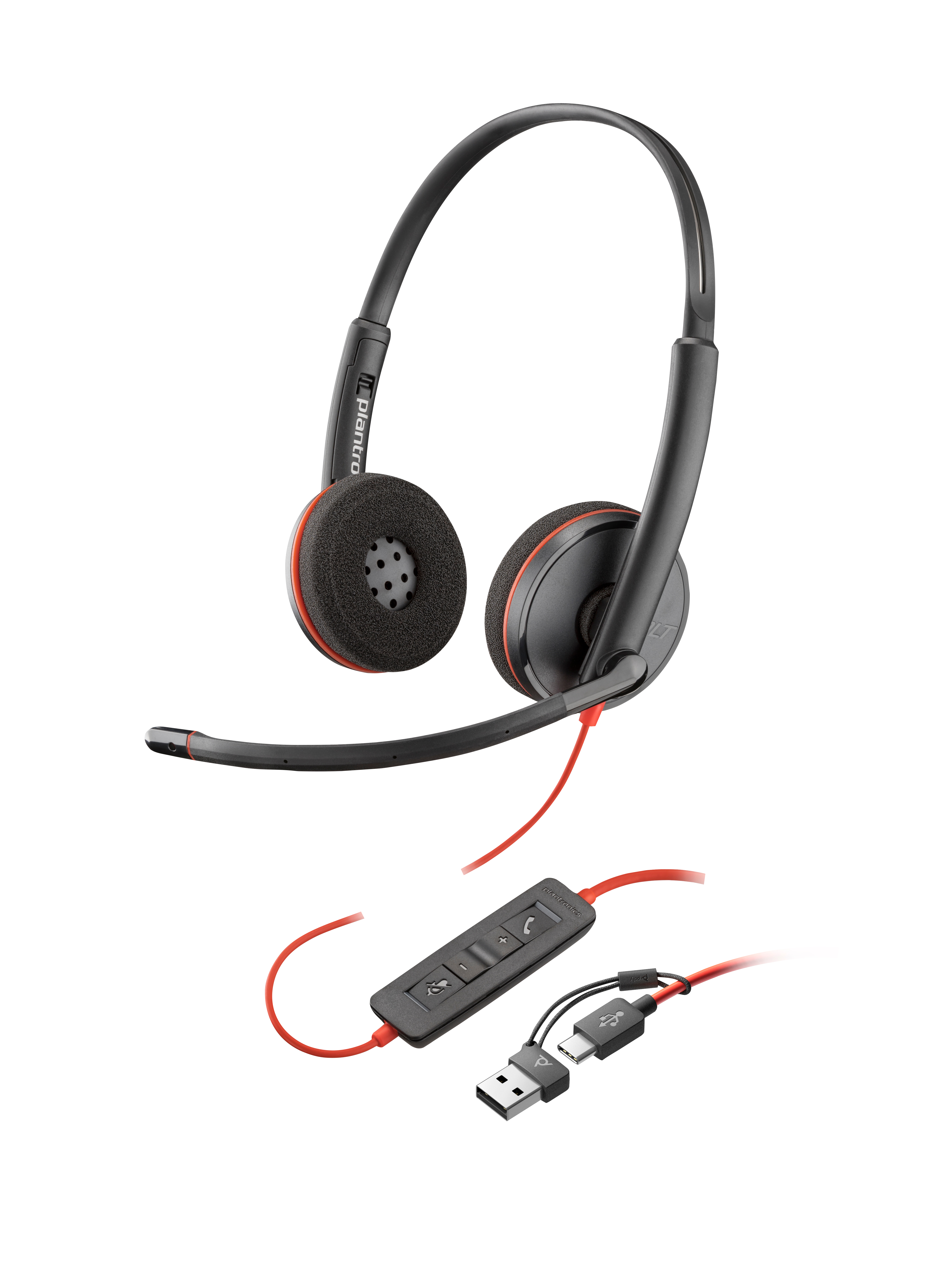 HP Poly Blackwire 3225 Stereo USB-A Headset Alámbrico Diadema 80S11AA