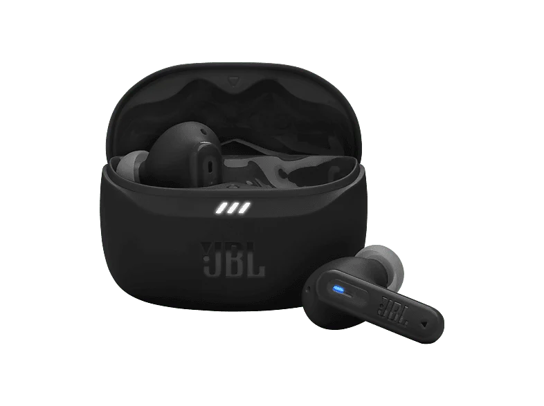 Auriculares True Wireless - JBL Tune 255NC, 48h Autonomía, Cancelación de Ruido, Pure Bass con sonido Spatial, 6 Micrófonos, IP54, Negro