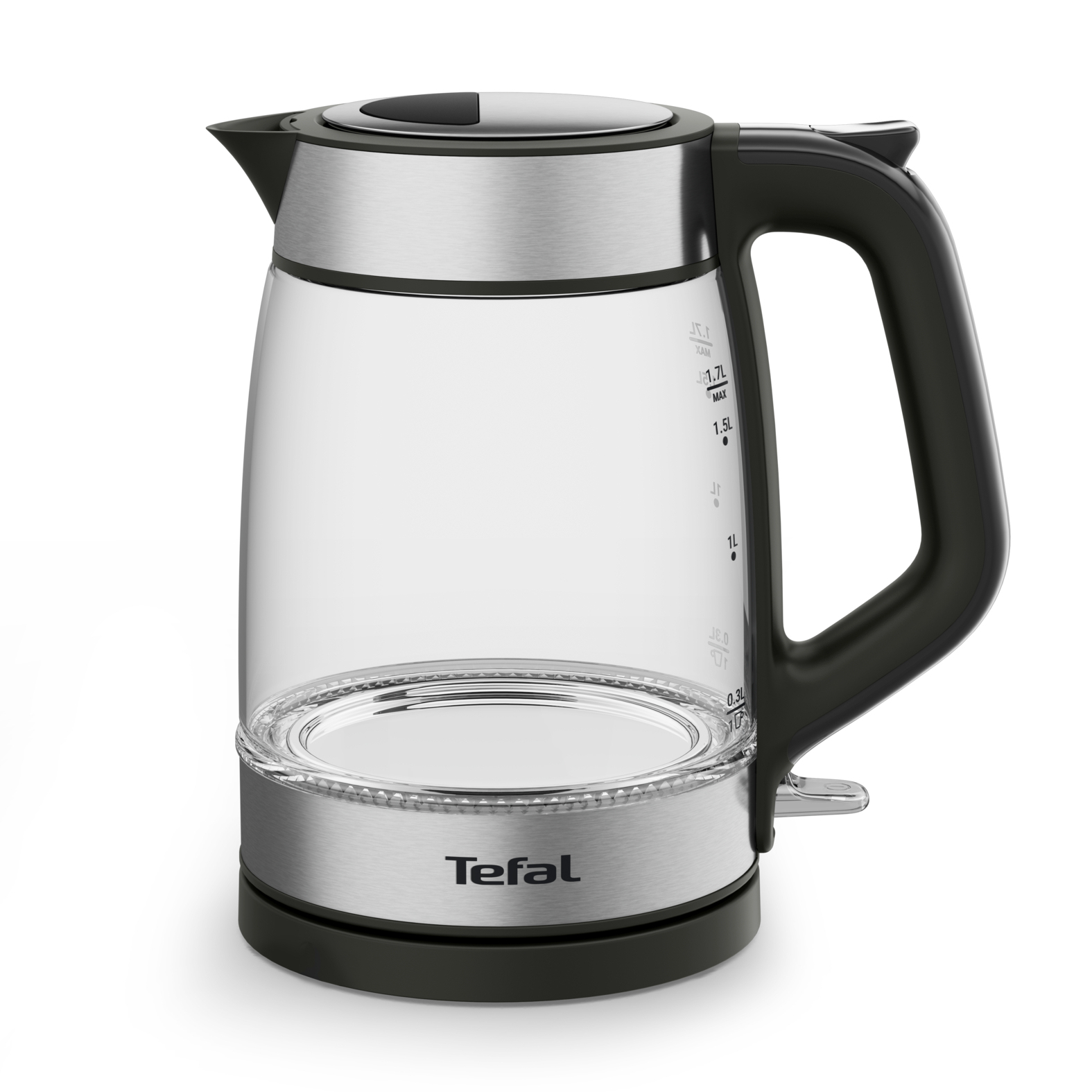 Tefal Hervidor Glass Kettle, 1,7L, Marcas de medición, Cristal