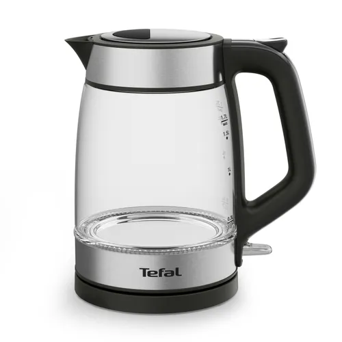 Tefal Hervidor Glass Kettle, 1,7L, Marcas de medición, Cristal