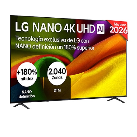 Televisor LG 85NU8E0B3LA 85 pulgadas NanoCell LED webOS 26 HDR10 Pro
