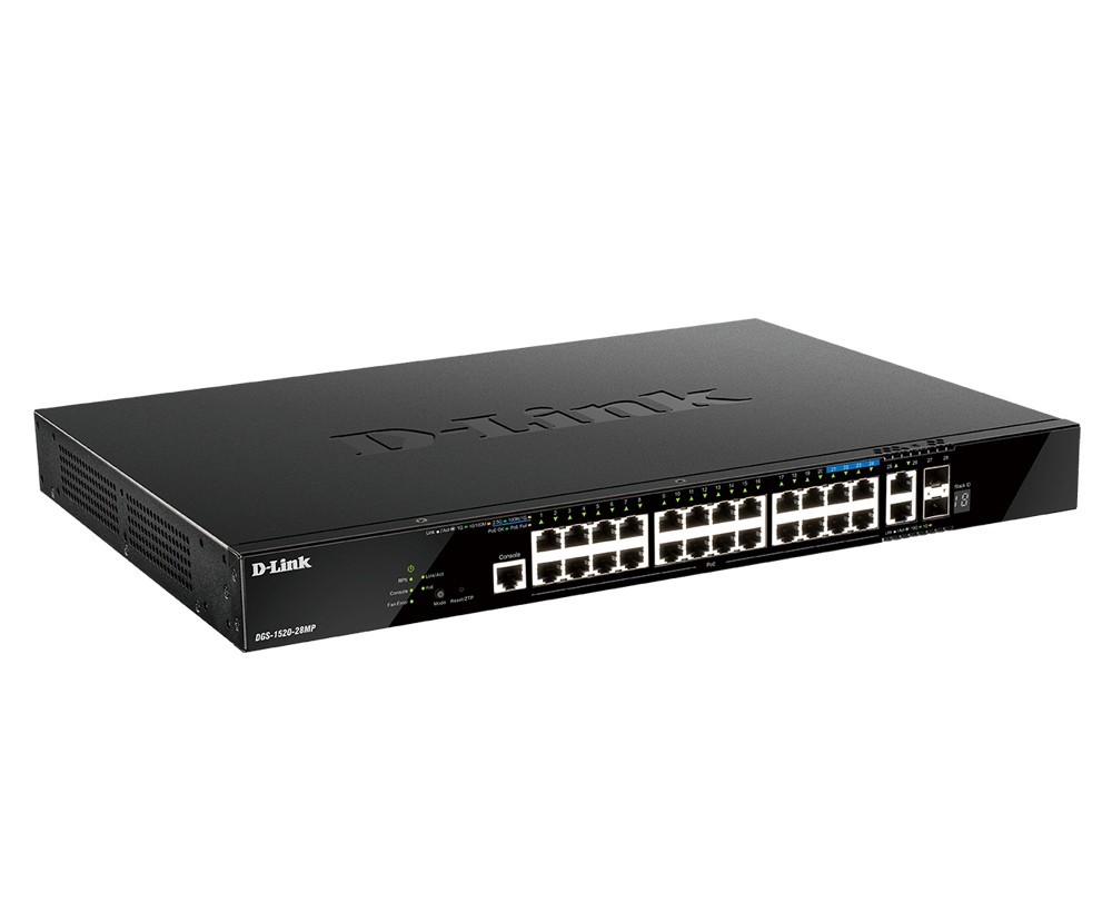 D-Link DGS-1520-28MP/E 28-P SMART MANAGED POE+ SWITCH DGS-1520-28MP/E