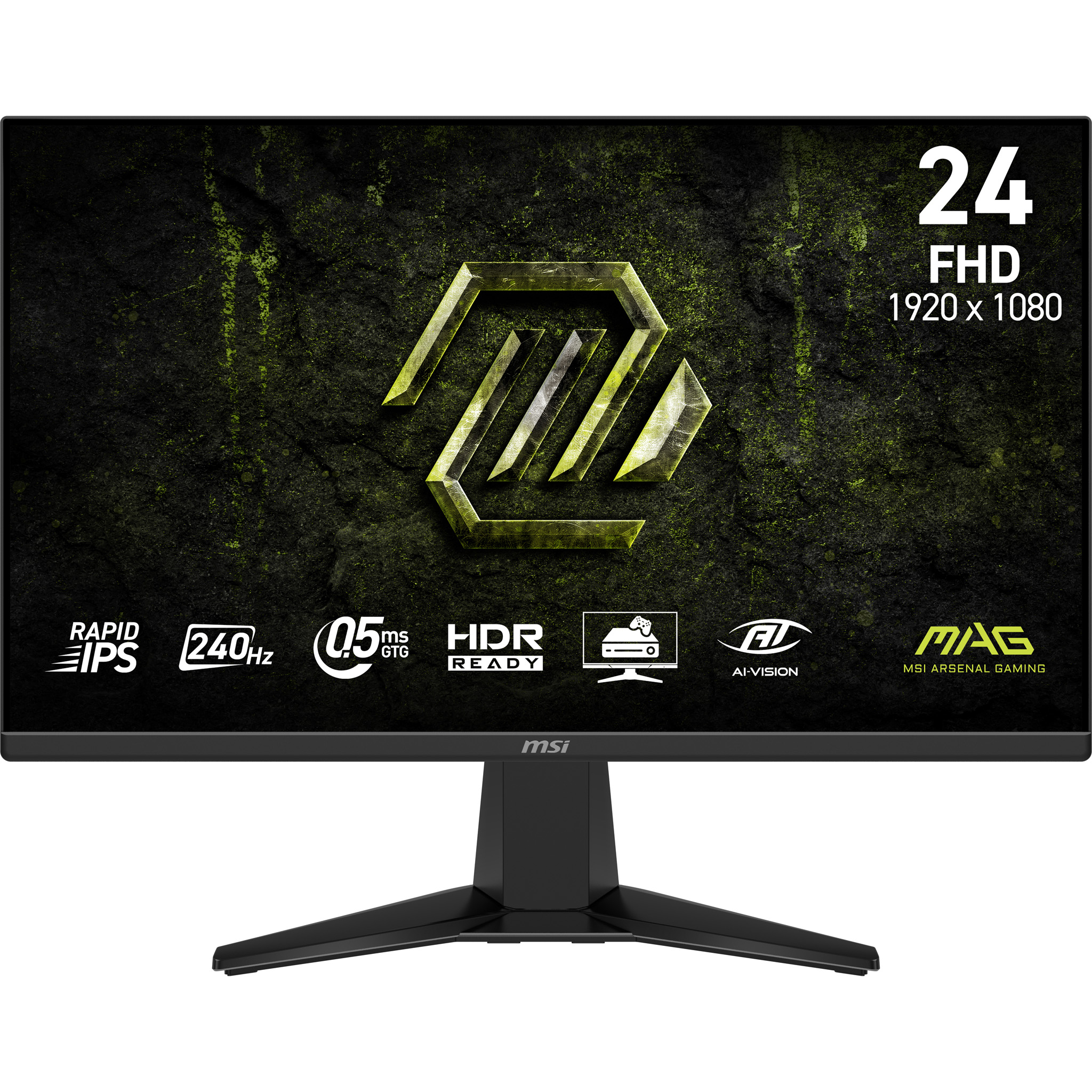 Monitor gaming - MSI MAG 255F X24, 24.5 " Full-HD, 200 Hz, 0.5 ms, IPS, Negro