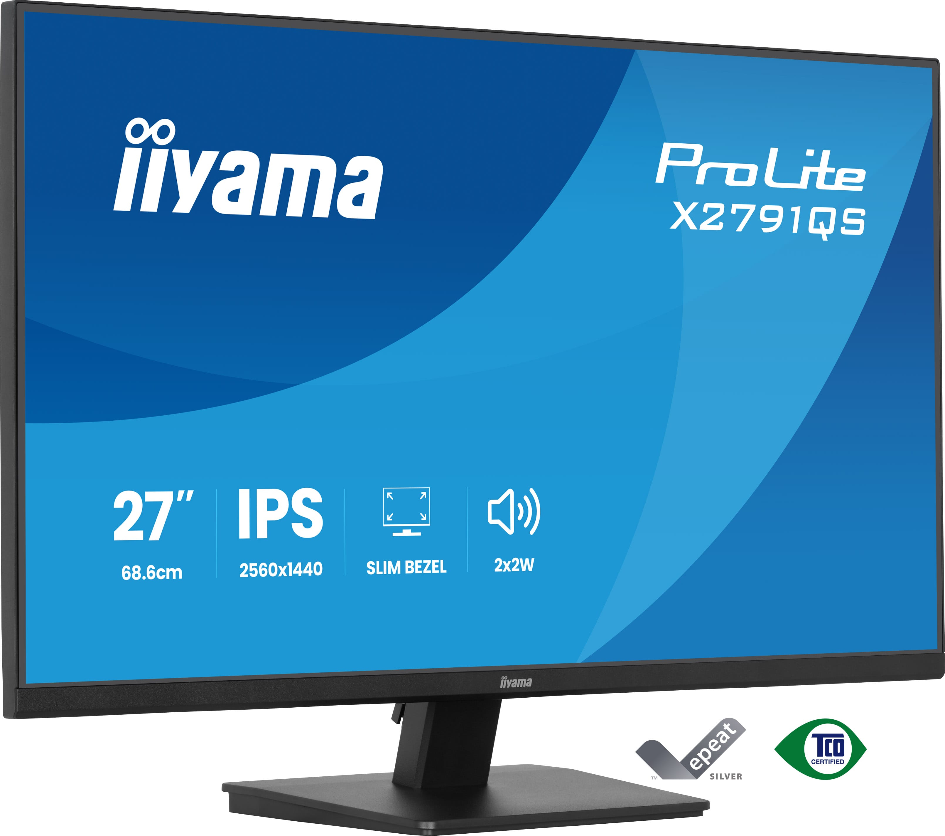 iiyama X2791QS-B1 Monitor ProLite 27" IPS QHD 120Hz 350cd X2791QS-B1