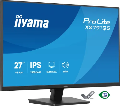 iiyama X2791QS-B1 Monitor ProLite 27" IPS QHD 120Hz 350cd X2791QS-B1