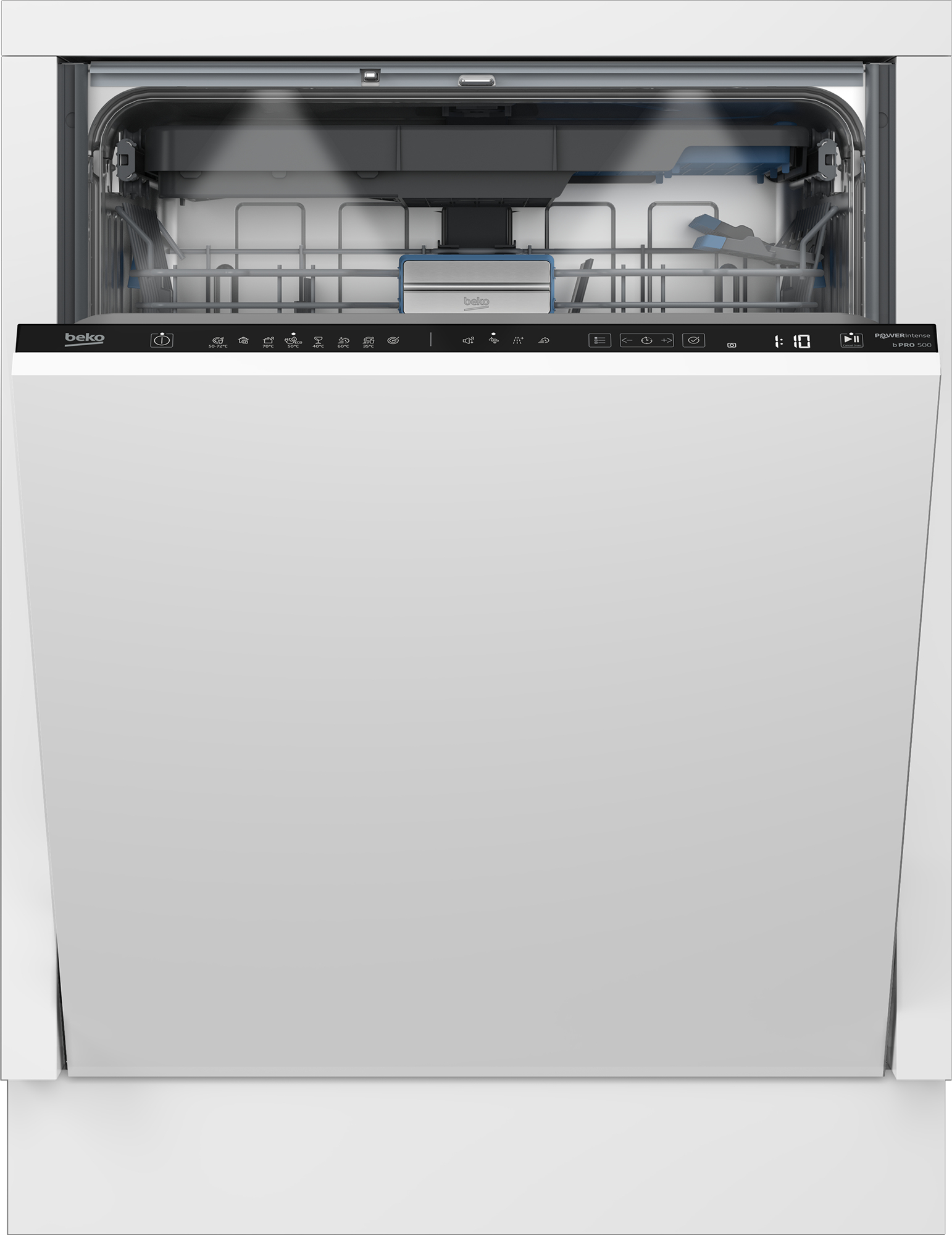 Beko - Lavavajillas Integrable Beko Power Intense, 15 servicios, 60 cm, 3ª Bandeja - BDIN38542P.